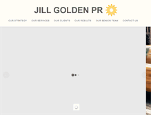 Tablet Screenshot of jillgoldenpr.com